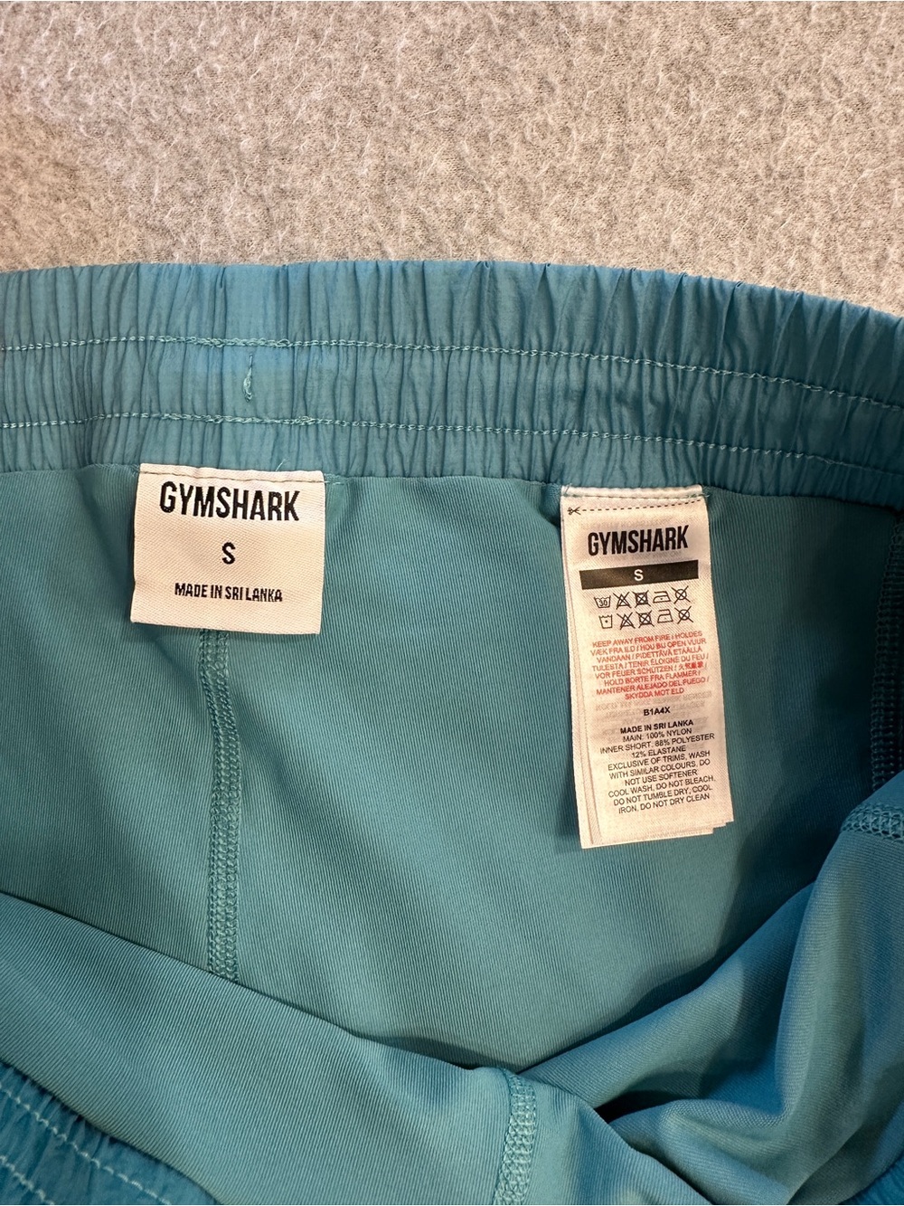 Gymshark Aqua Green Training Running Shorts - Picture 3 of 7